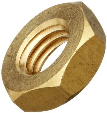 NJMBB1/4F 1/4-28 HEX JAM NUT BRASS
